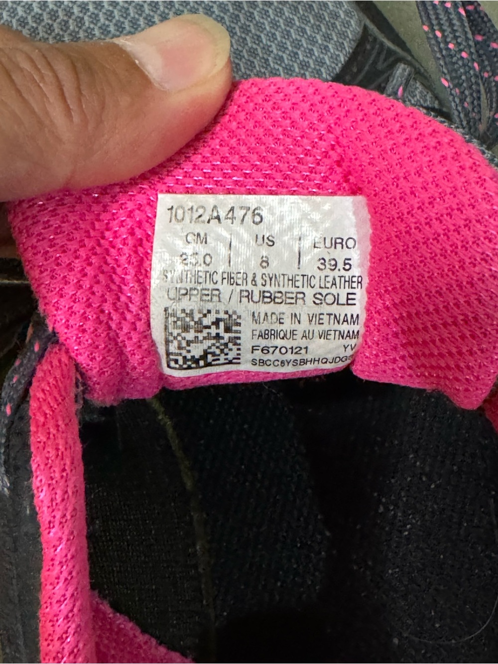 ASICS pink and grey women’s sneakers size 8 lightly worn - Picture 5 of 5